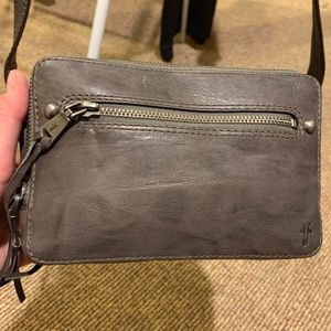 Frye leather camera bag